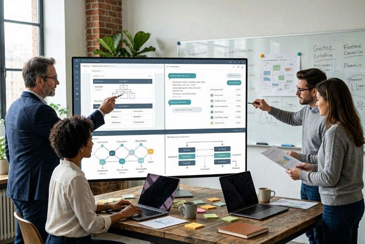 modern information system dashboard